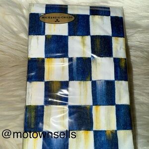 Brand New MacKenzie-Childs Royal Check Guest Paper Napkins